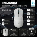 Игровая мышь Logitech G Pro X Superlight 2 Lightspeed White 910-006638 - фото 10
