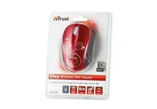Беспроводная мышь Trust Vivy Wireless Mini Mouse - Red