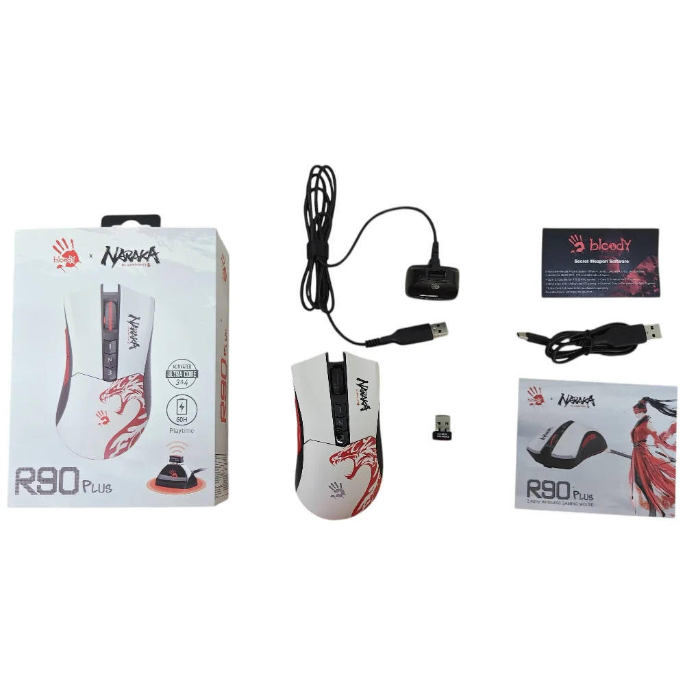 Bloody сымсыз ойын тінтуірі R90Plus Naraka - фото 8