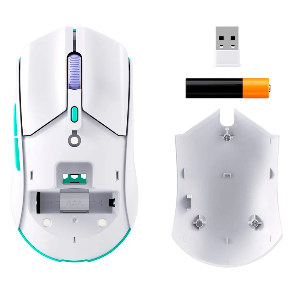 HyperX компьютерлік тышқан Pulsefire Haste 2 Core Wireless (Wht/Grn/Pur) 8R2E7AA - фото 7