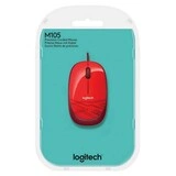 Мышь Logitech Mouse M105 Red - фото 5