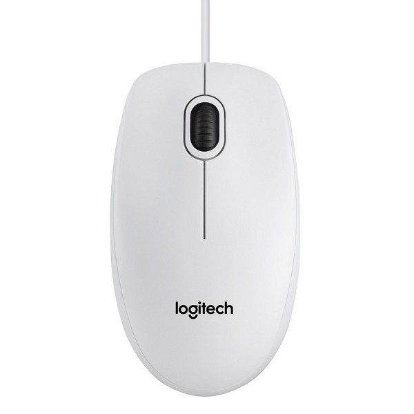 Мышь проводная Logitech B100 White (910-003360)