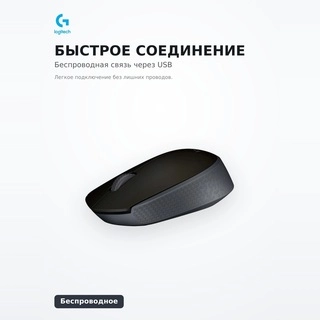 Мышь беспроводная Logitech M171 Black - фото 5