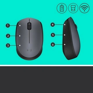 Мышь беспроводная Logitech M170 Grey