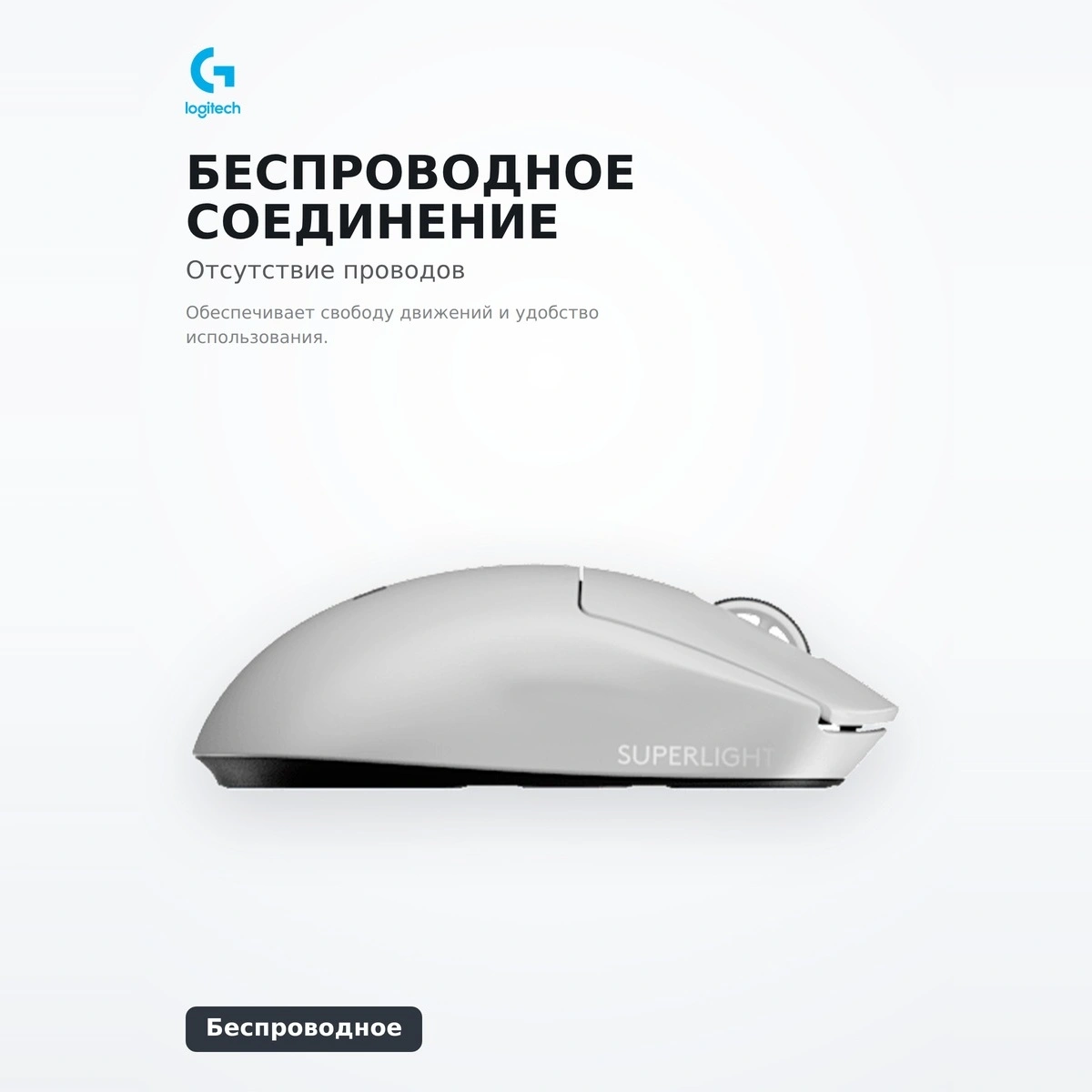 Игровая мышь Logitech PRO X SUPERLIGHT 2 SE White (910-007556) - фото 5