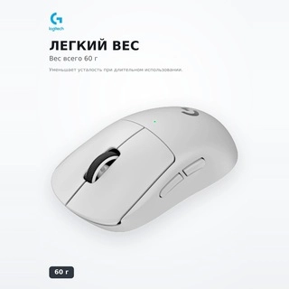 Игровая мышь Logitech PRO X SUPERLIGHT 2 SE White (910-007556)