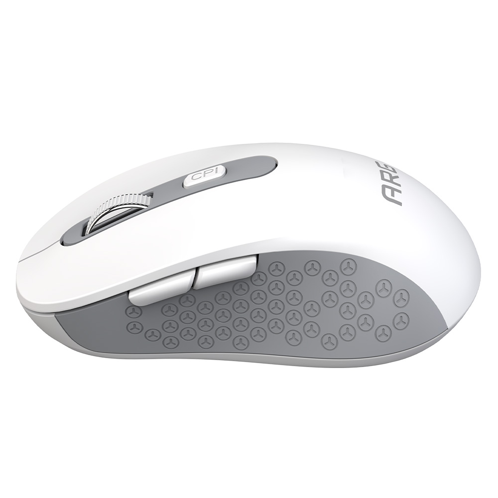 Мышь обычная беспроводная ARG MOW5 White-Gray - фото 6