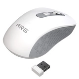 Мышь обычная беспроводная ARG MOW5 White-Gray - фото 4