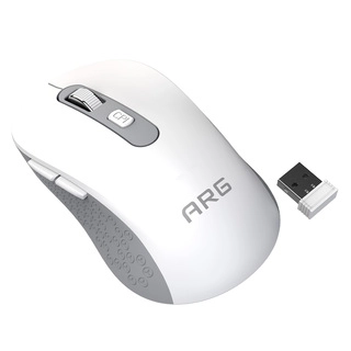 Мышь обычная беспроводная ARG MOW5 White-Gray - фото 5