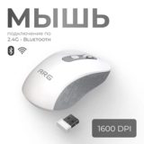 Мышь обычная беспроводная ARG MOW5 White-Gray