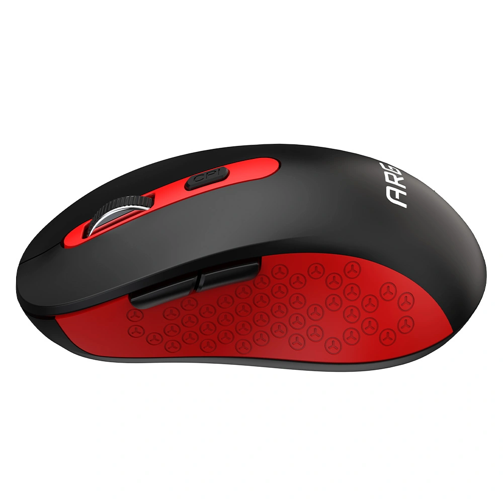 Мышь обычная беспроводная ARG MOW5 Black-Red - фото 6