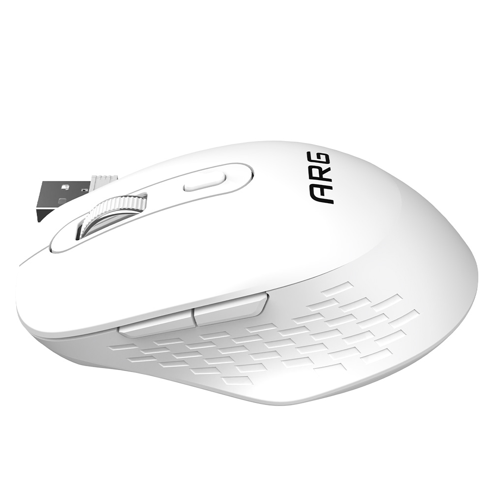 Мышь обычная беспроводная ARG MOW4 White - фото 6