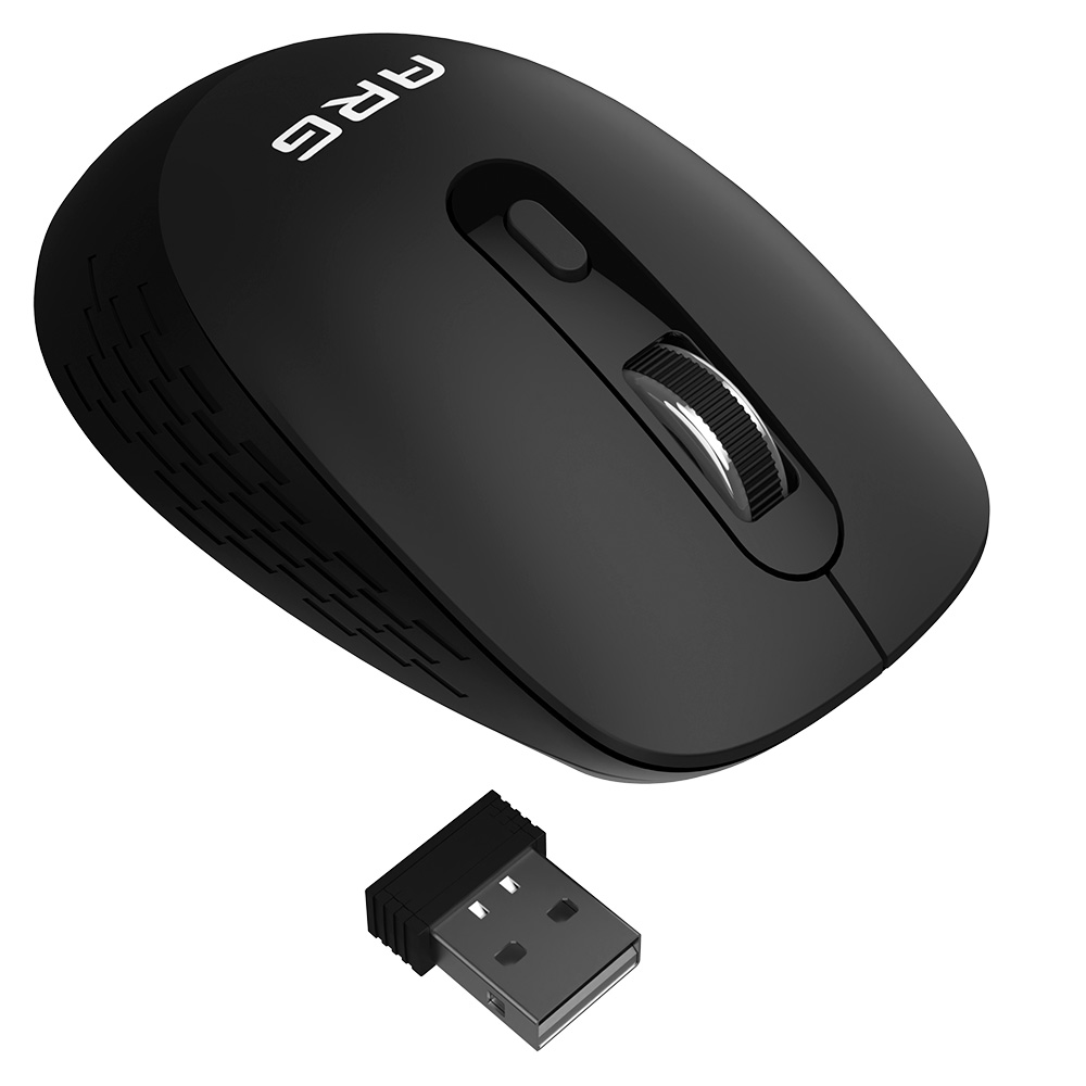 Мышь обычная беспроводная ARG MOW4 Black - фото 3