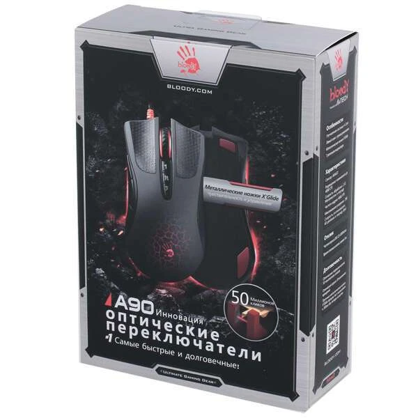 Мышь проводная A4Tech Bloody A90A Blazing - фото 5