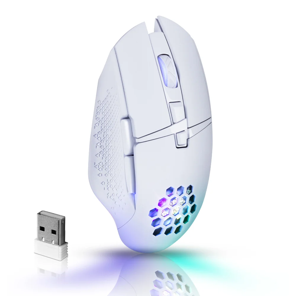 Мышь игровая беспроводная Defender Glory GM-514, LED,7D White - фото 6