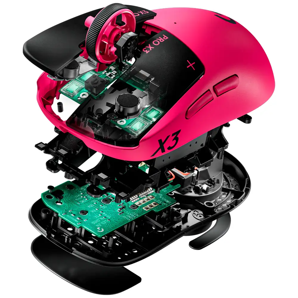 Logitech ойын тінтуірі Pro X3 Superstrike Pink eclipse (910-007827) - фото 3