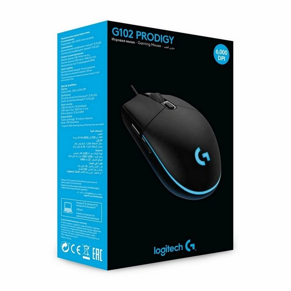 Logitech сымды тінтуір G102 Prodigy - фото 8