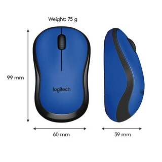 Мышь беспроводная Logitech M220 Silent Blue