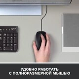 Мышь проводная Logitech M100 Grey (910-006652) - фото 6