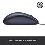 Мышь проводная Logitech M100 Grey (910-006652) - фото 10