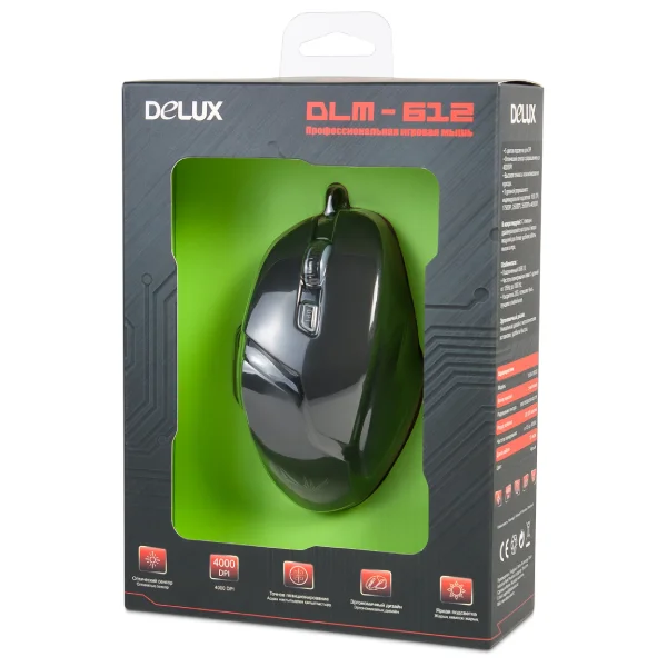 Delux ойын тінтуірі DLM-612OUB - фото 3