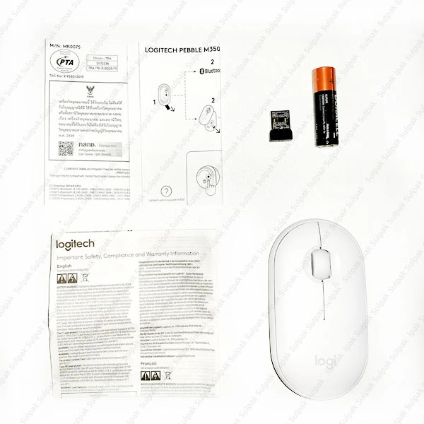 Мышь беспроводная Logitech Pebble M350 Off White - фото 14