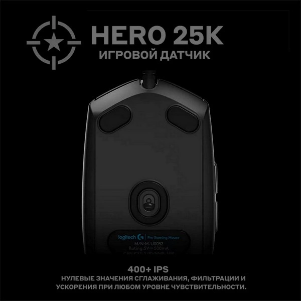 Мышь проводная Logitech G Pro Hero - фото 4