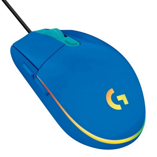 Logitech сымды тінтуір G102 LightSync Blue - фото 2
