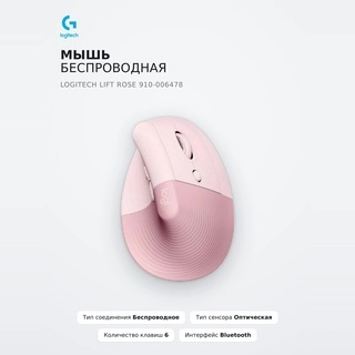 Мышь беспроводная Logitech Lift Rose 910-006478 - фото 2