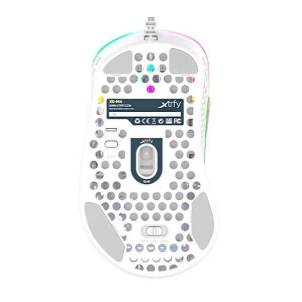 Мышь игровая Xtrfy M4 RGB White XG-M4-RGB-WHITE - фото 2