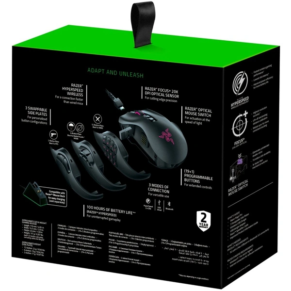 Компьютерная мышь Razer Naga Pro RZ01-03420100-R3G1 - фото 13