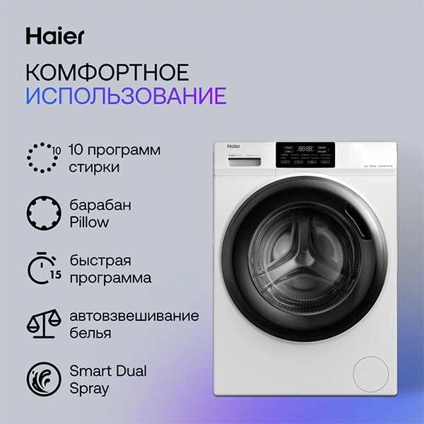 Стиральная машина Haier HW60-BP12919B - фото 9