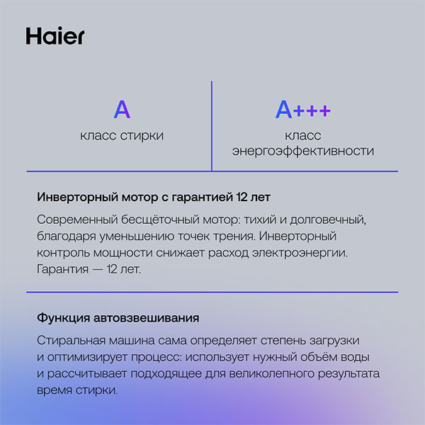 Стиральная машина Haier HW60-BP12919B в Алматы - цены, купить в ...