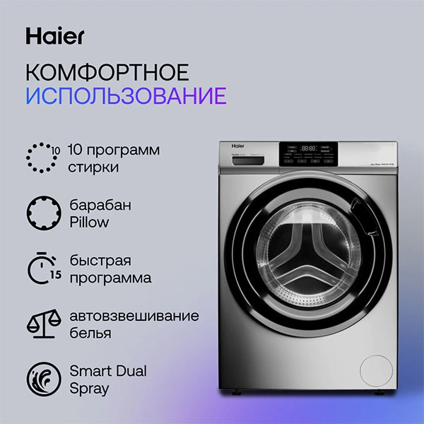 Стиральная машина Haier HW60-BP12919BS - фото 9