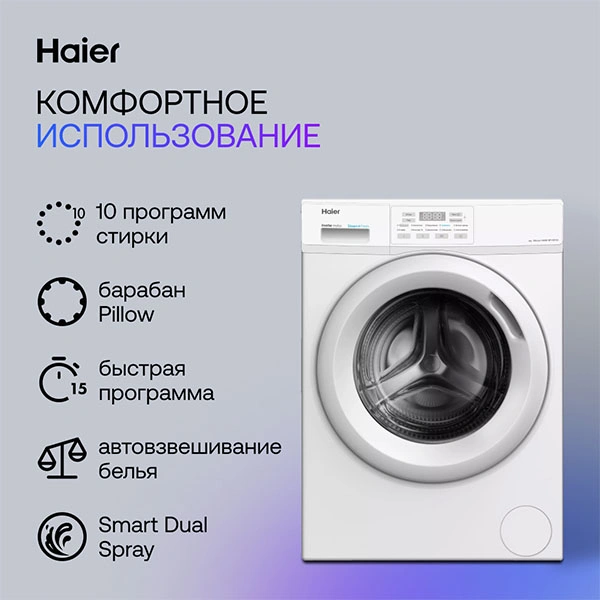 Стиральная машина Haier HW60-BP10919A - фото 7