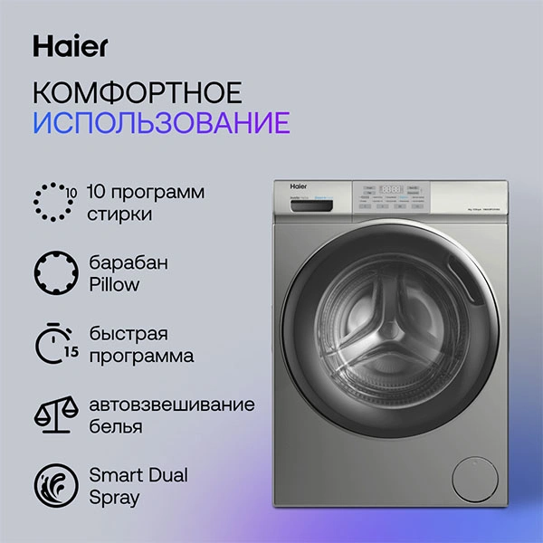 Стиральная машина Haier HW60-BP12919AS - фото 7