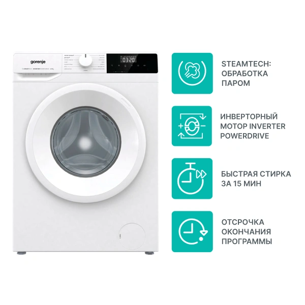 Стиральная машина Gorenje W1NHPI60SCS