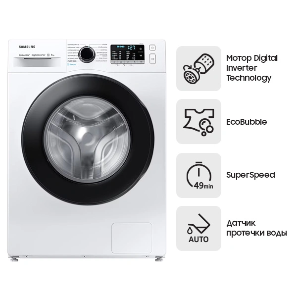 Стиральная машина Samsung WW80AGAS26AELD