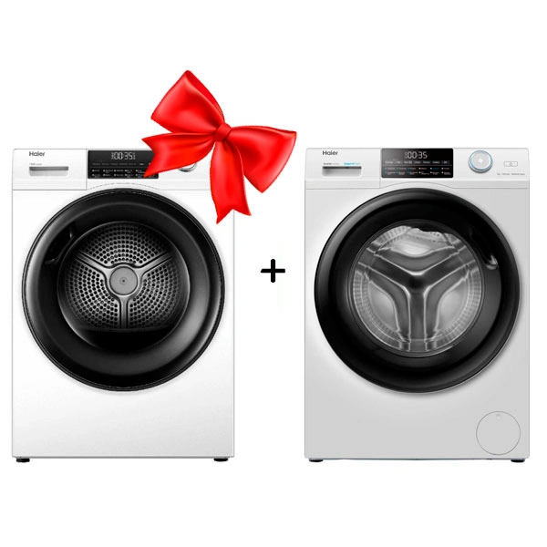 Комплект Haier "Стиральная машина HW90-BP14959 + Сушильная машина HD90-A2959 "