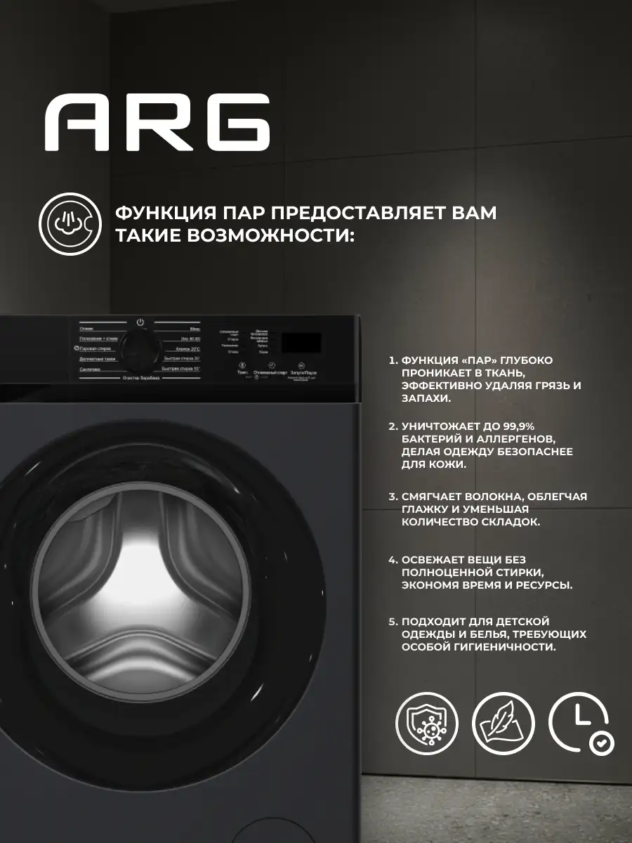 Стиральная машина ARG JG60-A112VE B - фото 4