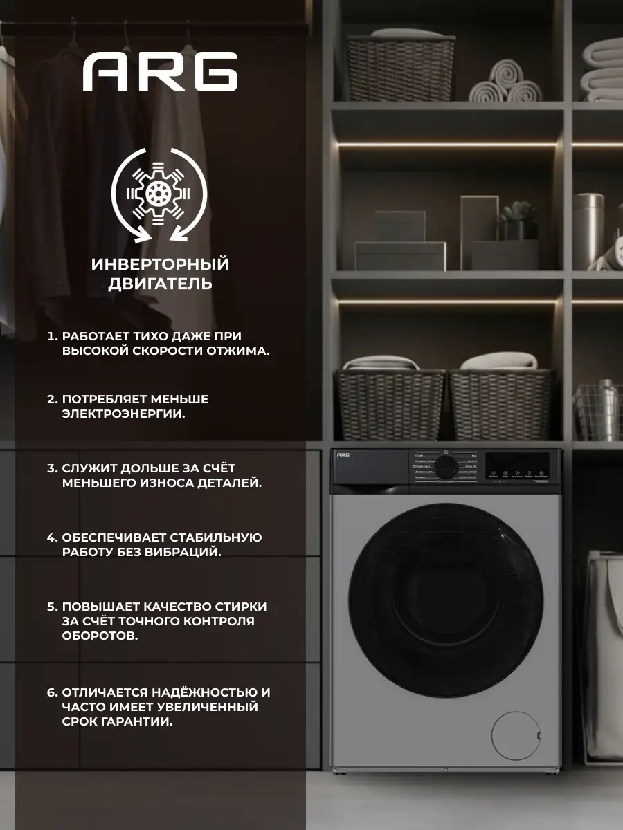 Стиральная машина ARG JG80-A212VEG - фото 7