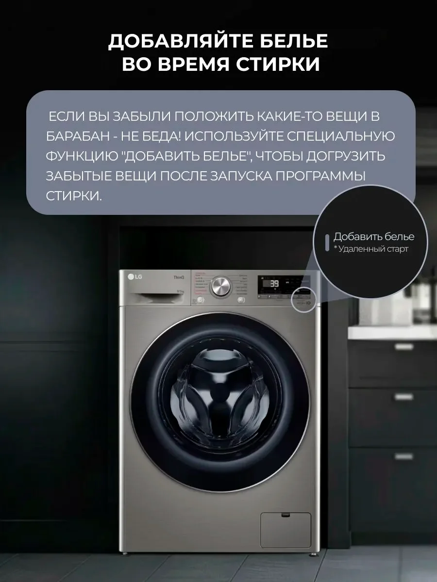 Стиральная машина с сушкой LG F2V7FR2P - фото 10