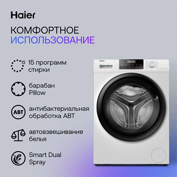 Стиральная машина Haier HW90-BP14929B - фото 9