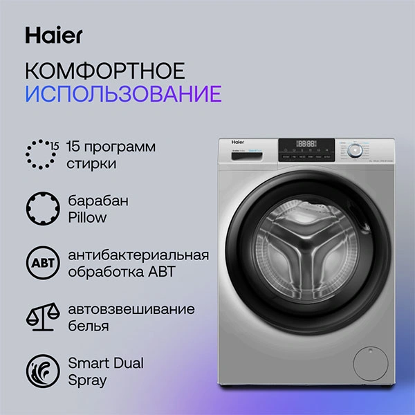 Стиральная машина Haier HW90-BP14929BS - фото 9