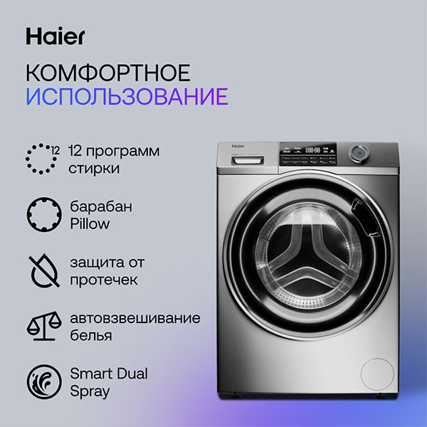 Стиральная машина Haier HW80-BP14969AS - фото 6