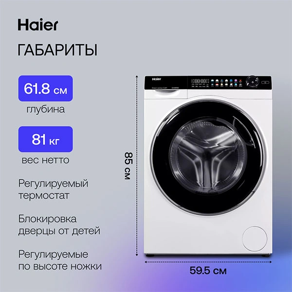 Стиральная машина с сушкой Haier HWD120-BD14378 - фото 11