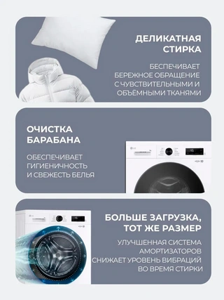 Стиральная машина LG F2Y1VS5W - фото 6