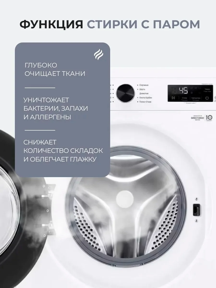 Стиральная машина LG F2Y1VS5W - фото 5