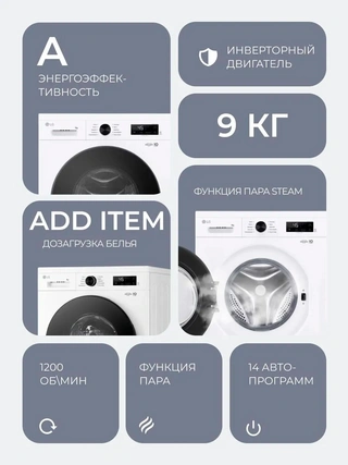 Стиральная машина LG F2Y1VS5W - фото 3