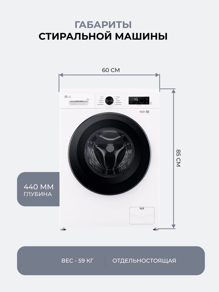 Стиральная машина LG F2Y1NS6W - фото 10